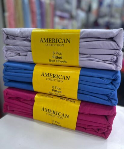 American Fitted Bedsheets (6pc)