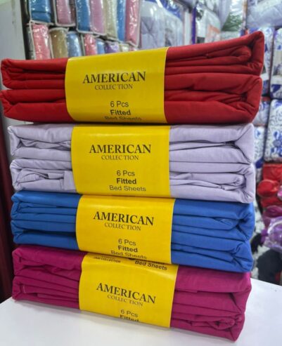 American Fitted Bedsheets (6pc)