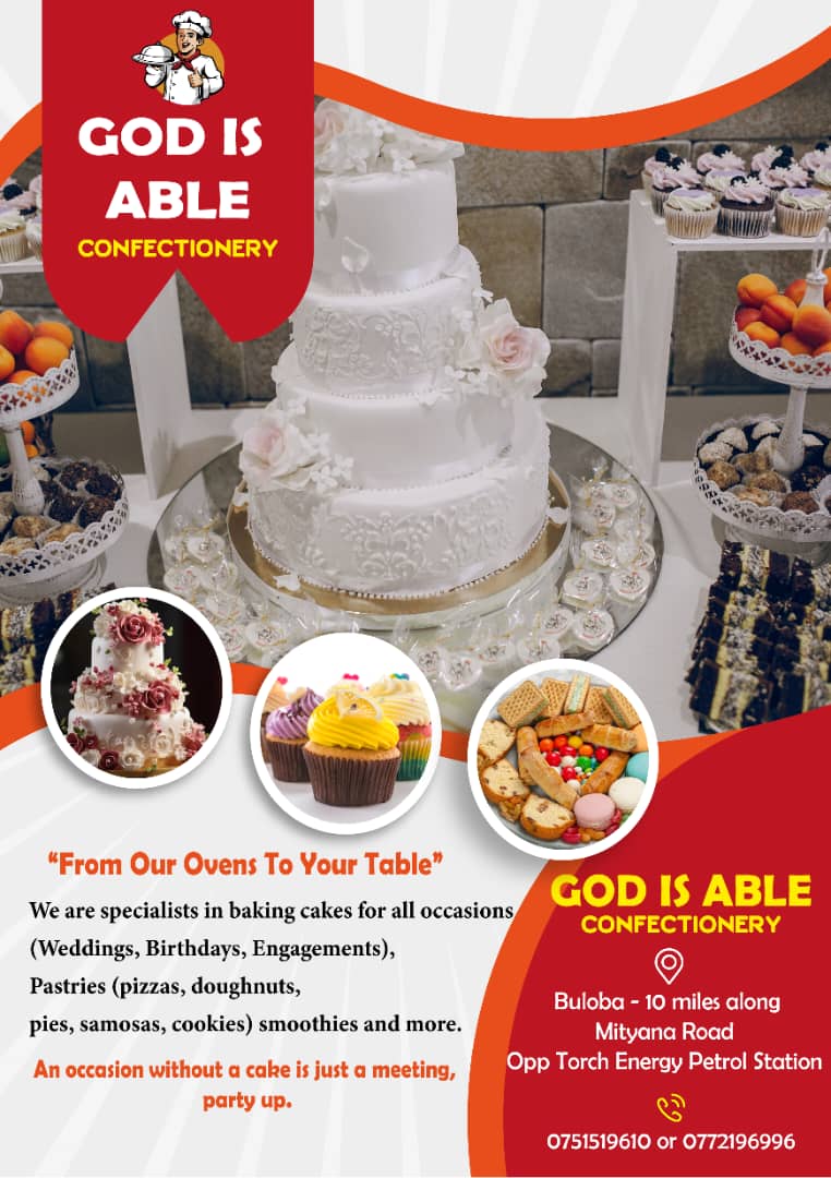 All cakes (wedding, birthday), snacks & ice cream