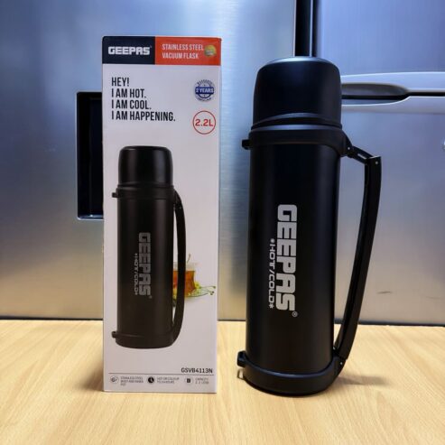 Geepas 2.2 litres Vacuum Flask-Stainless Steel