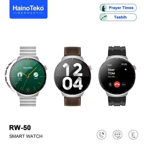 Haino Teko RW-50 AMOLED Smart Watch with 3 Straps