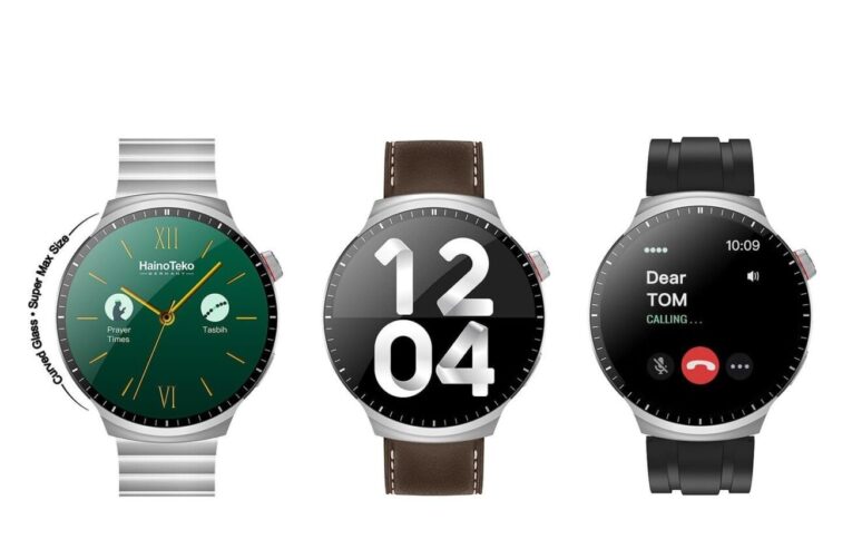 Haino Teko RW-50 AMOLED Smart Watch with 3 Straps